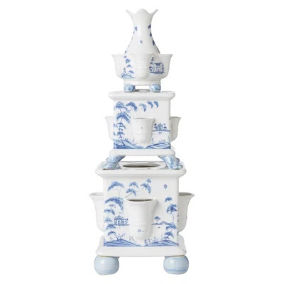 Country Estate 3 Piece Tulipiere Tower Set - Delft Blue | Wayfair North America