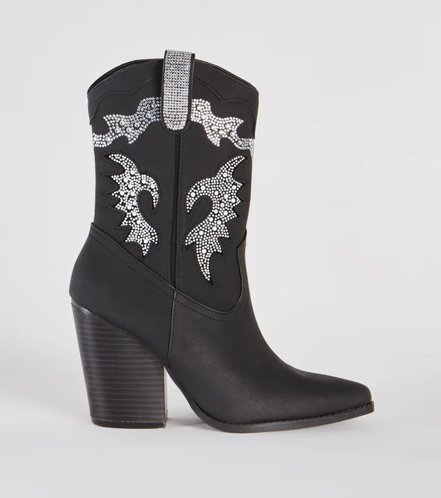 Made You Dazzle Rhinestone Pearl Cowboy Boots | Windsor Stores