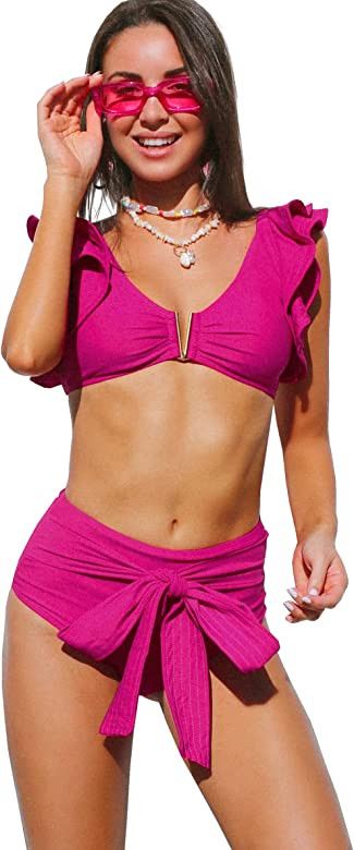 High Waist Two Pieces Swimsuit | Amazon (US)