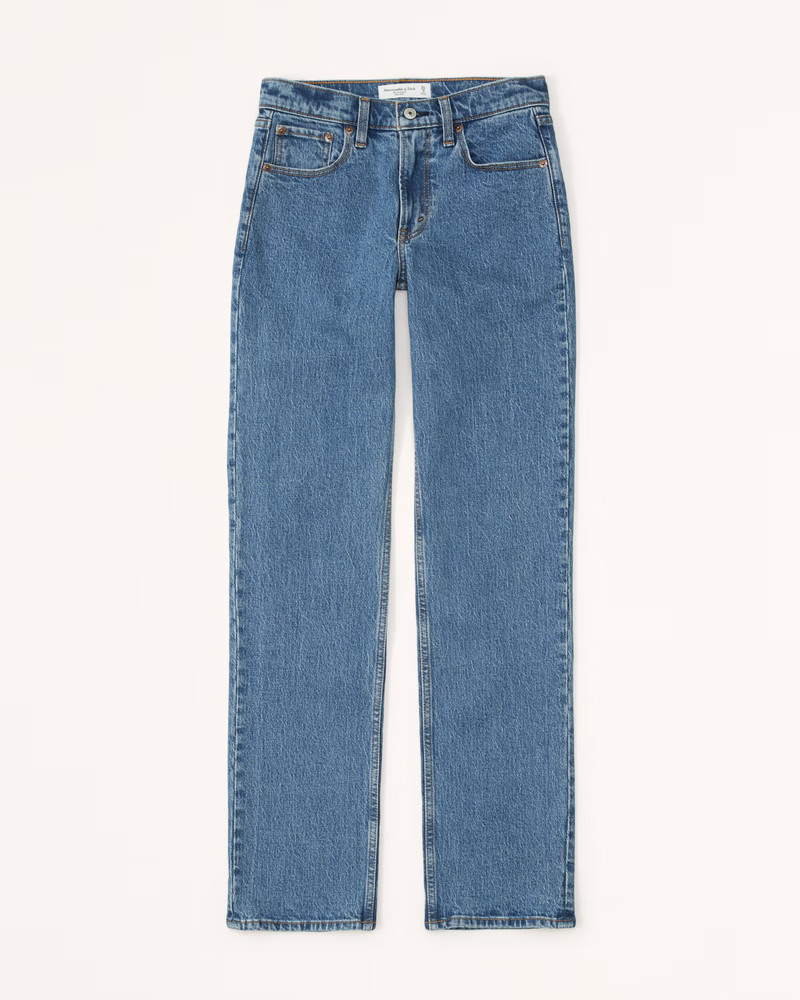 Mid Rise 90s Straight Jean | Abercrombie & Fitch (US)