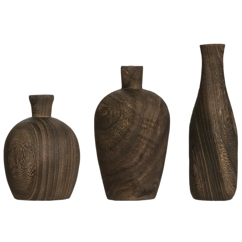 Karina Wood Table Vase | Wayfair North America