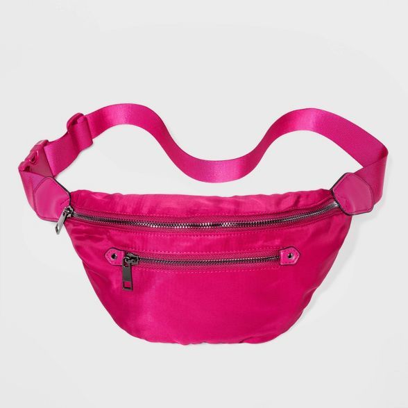 Women's Zip Closure Fanny Pack - A New Day™ Pink | Target