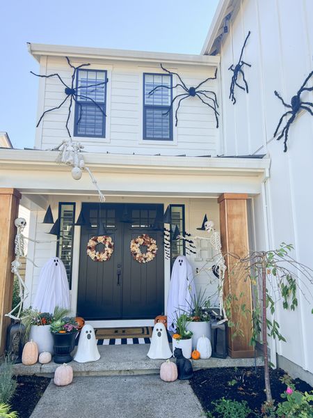 Our outdoor Halloween decor is up! We’re waiting on two more spiders and I still need to get my real pumpkins but I love how everything came together! 

#LTKhome #LTKSeasonal #LTKHalloween