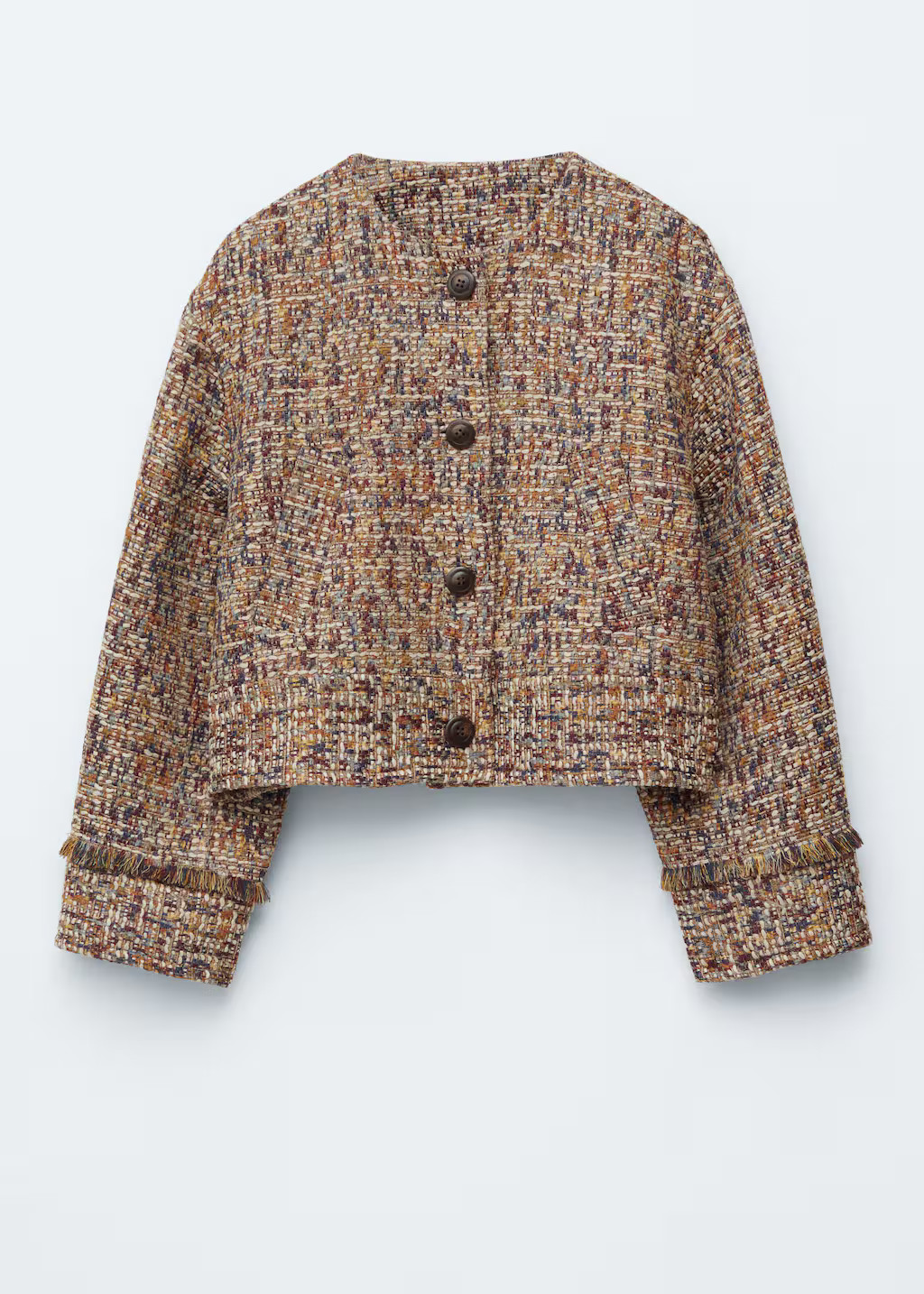 Cropped Bouclé Jacket - Melange Pattern - & Other Stories GB | & Other Stories UK