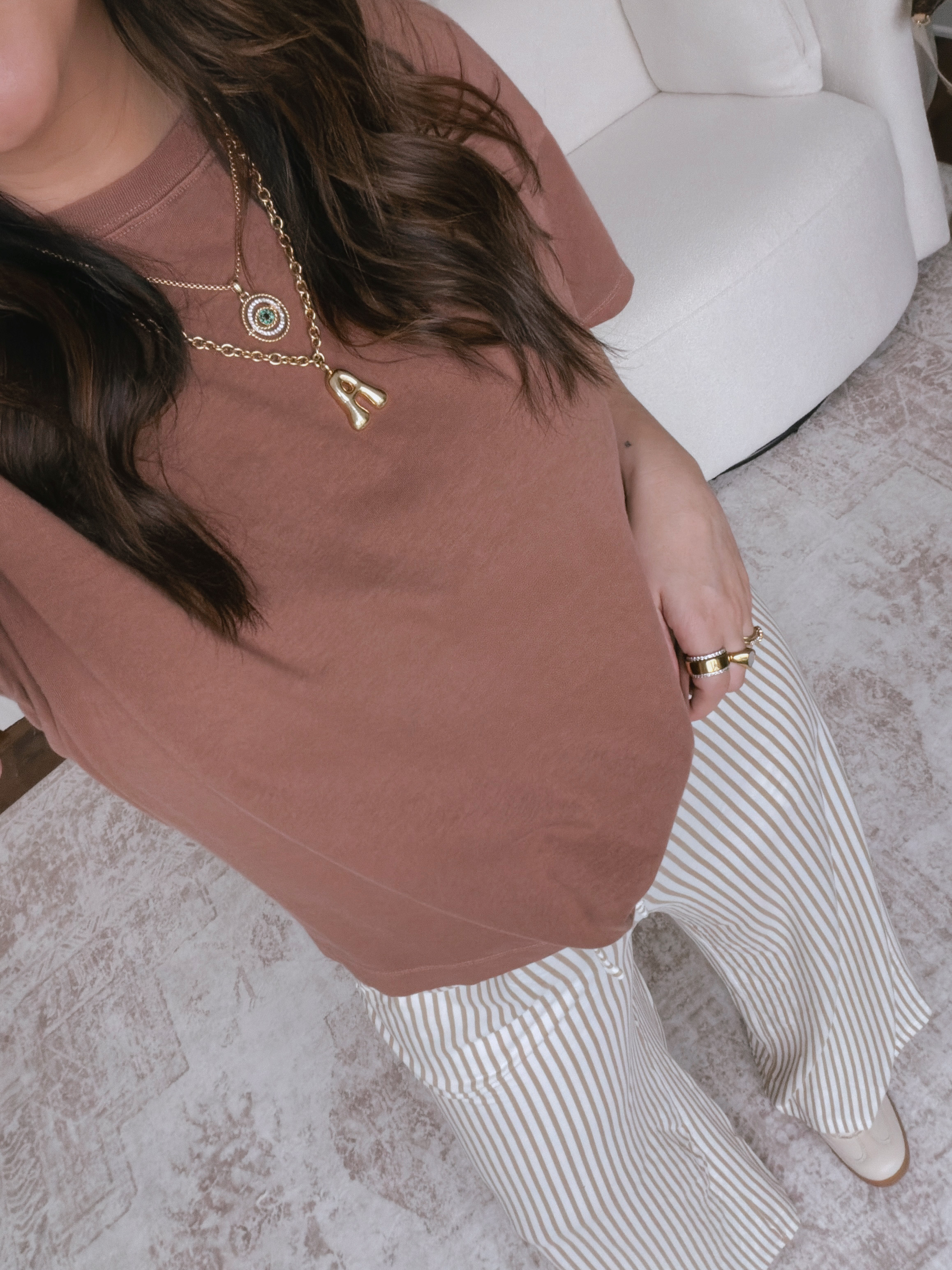 the BEST basic tee of all time.. comes in so many colors.. I wear a large in both pieces.. 

 #LTKootd #LTKmomlife #LTKMidsize