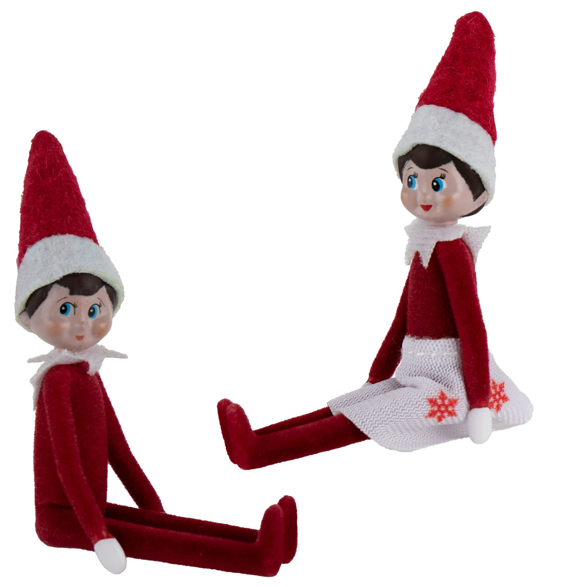 Worlds Smallest World's Smallest Elf on The Shelf Bundle Set of 2 Boy and Girl Light Tone - 4 Inc... | Amazon (US)