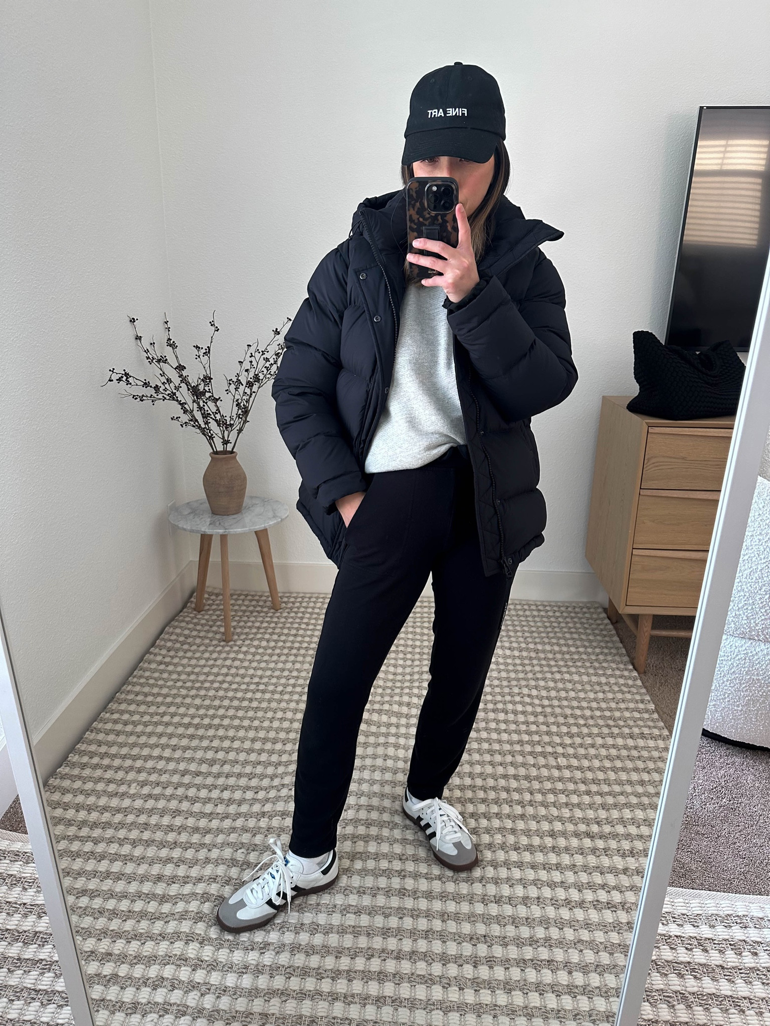 CrystalinMarie athleisure. And easy mom-on-duty outfits. Coat is Aritzia and can’t be linked. Wearing the xs 

Coat - Aritzia xs
Sweatshirt - Jenni Kayne medium
Pants - Lou & Grey petite xxs
Sneakers - adidas samba 4.5 men’s. 
Bay - Outsider Supply 

Petite Style, Neutral outfit, capsule wardrobe, minimal style, street style outfits, Affordable fashion, Spring fashion, Spring outfit,

#LTKFind
