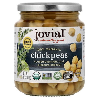 Jovial, 100% Organic Chickpeas, 13 oz (370 g) | iHerb
