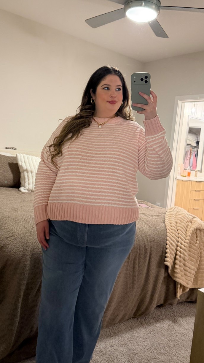 light sweater perfect for spring 🌸 so comfy & lightweight. Wearing a size XXL in the sweater & 3XL in the jeans that are basically leggings 🙌🏼

#LTKSeasonal #LTKPlusSize #LTKootd