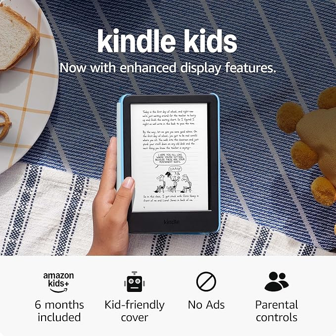 Amazon Kindle Kids 16GB (newest model) - If it breaks, we will replace it, includes ad-free books... | Amazon (US)