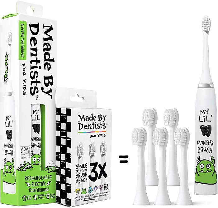 Made by Dentists Kids Electric Toothbrush - Rechargeable Vibrating Toothbrush with Timer, Include... | Amazon (US)
