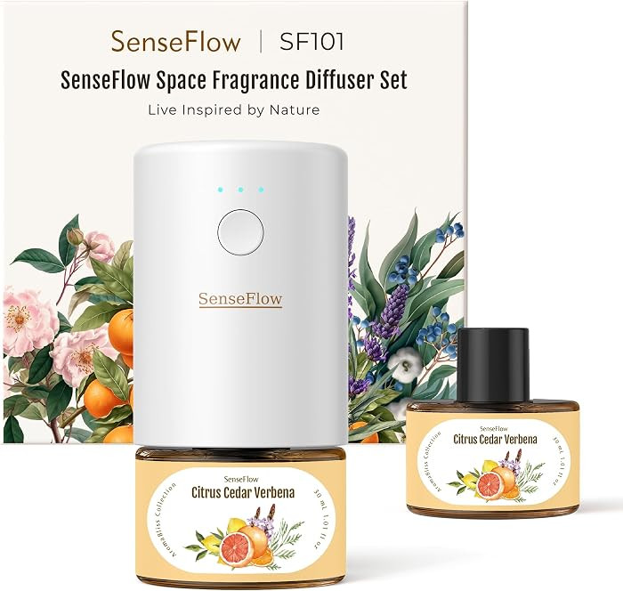 Plug-in Air Freshener for Home, Waterless Essential Oil Diffuser for Bedroom and Bathroom, Non-To... | Amazon (US)