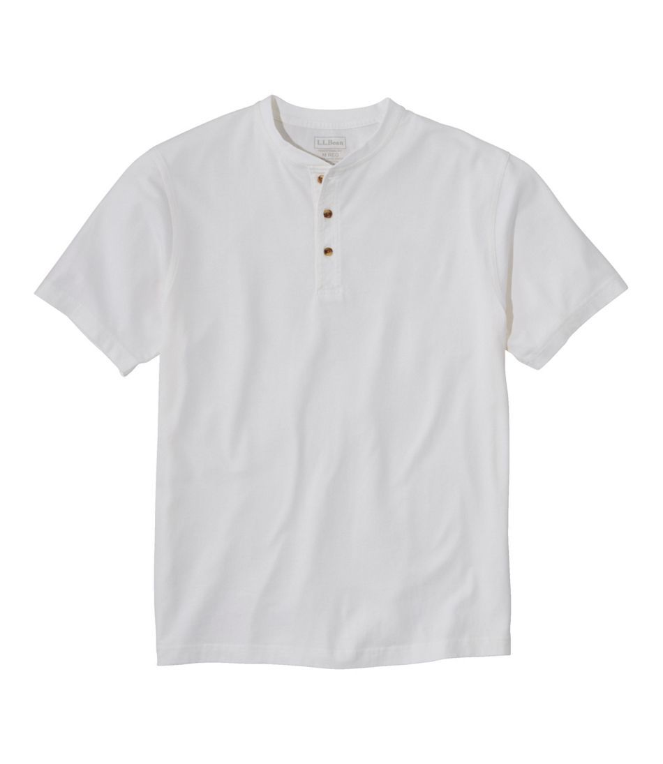Men's Carefree Unshrinkable Tee, Traditional Fit, Henley | L.L. Bean