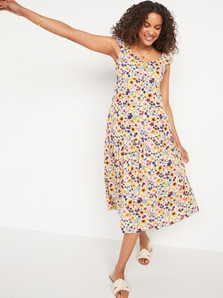 Tiered  All-Day Fit & Flare Maxi Dress for Women | Old Navy (US)
