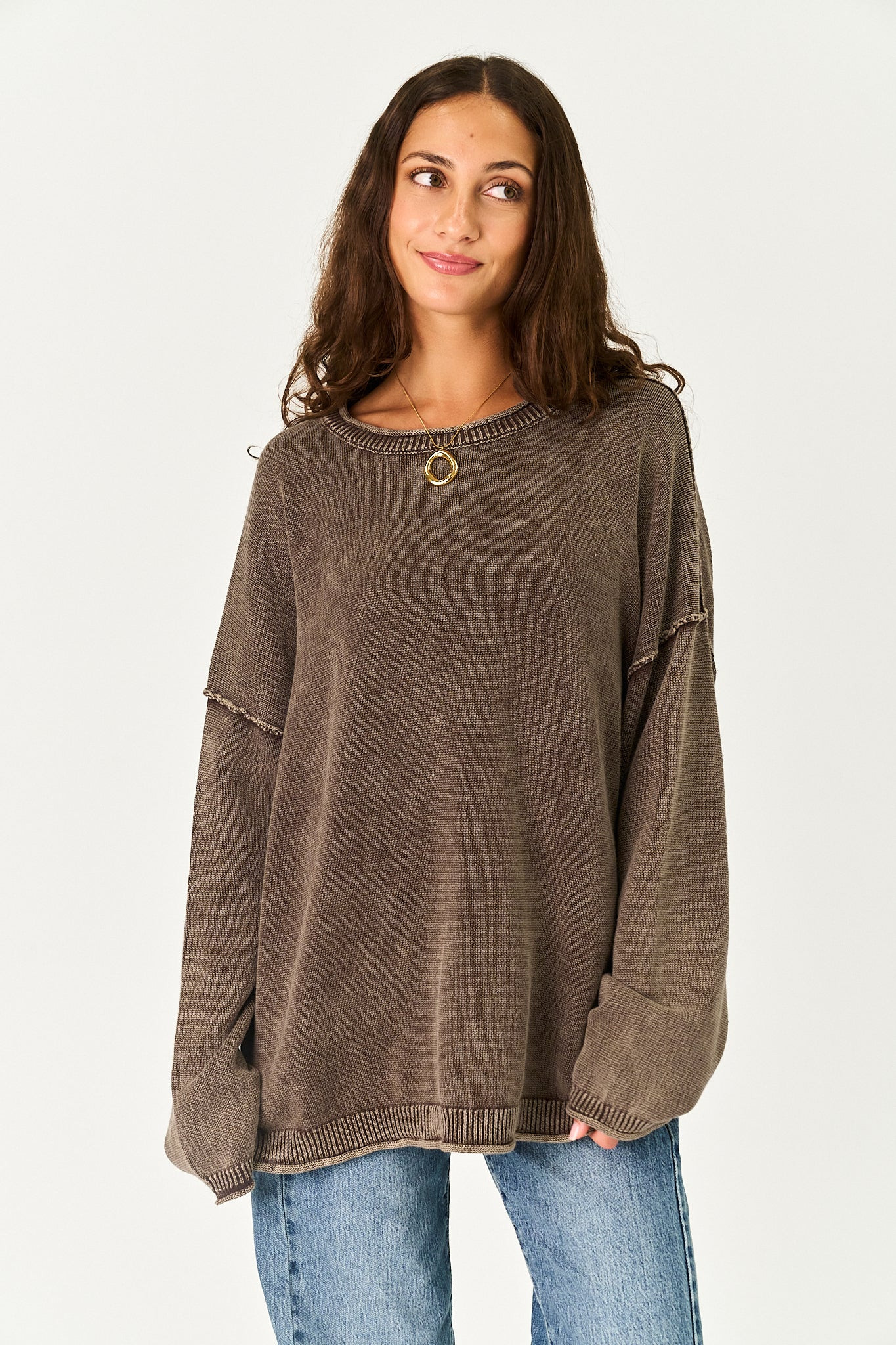 Ember Sweater in Brown | Grey Bandit