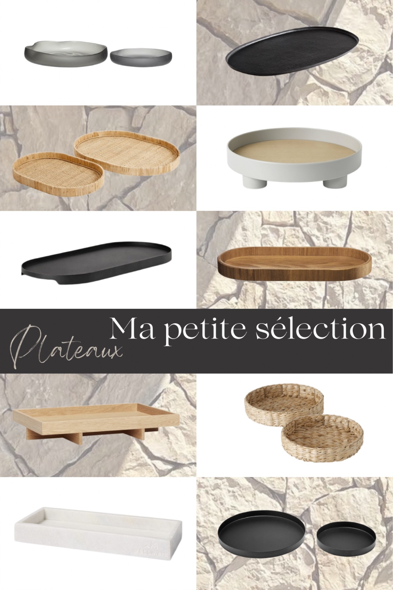 Ma petite sélection de plateaux pour la décoration de la maison 
#home #decoration #homedeco #maison #decorationinterieure

#LTKhome