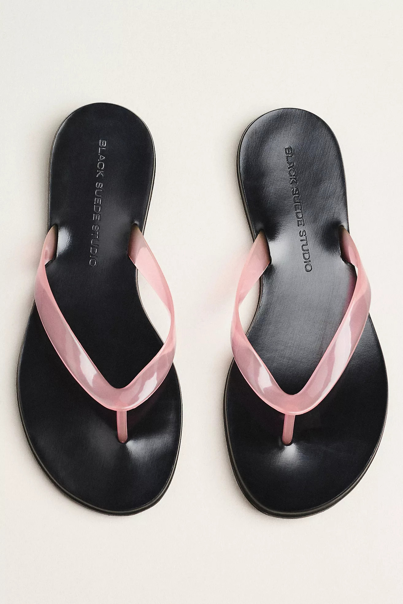 Black Suede Studio Jelly Flip-Flop Sandals | Anthropologie (US)