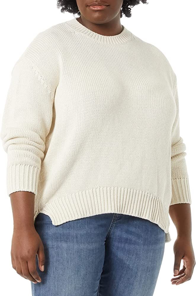 Daily Ritual Women's Oversized Long-Sleeve Boxy Crewneck Sweater | Amazon (US)