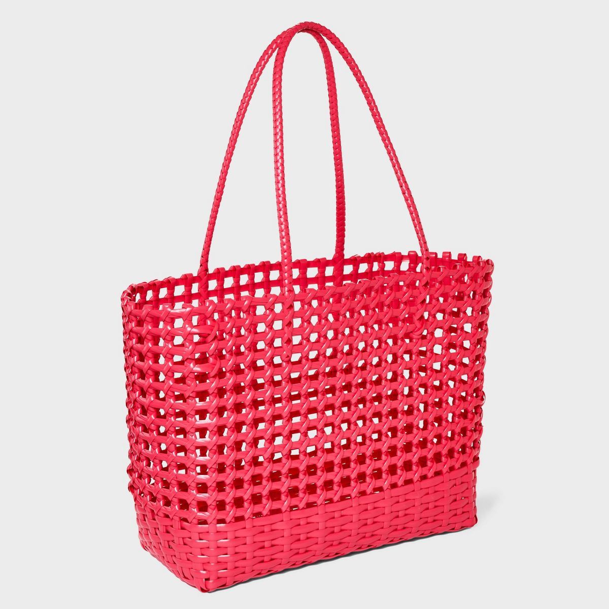 Woven Cage Tote Bag - Shade & Shore™ Pink | Target