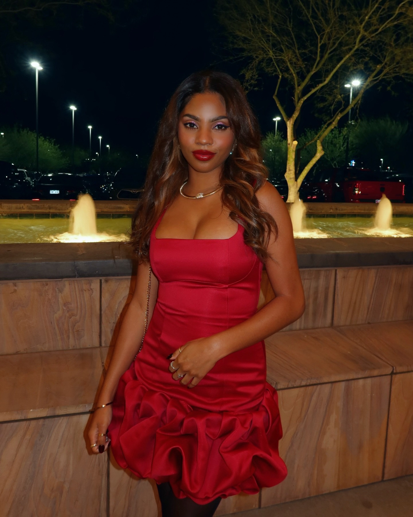 the perfect mix of Saturday night and the rest of your life 💋

#valentines2026 #ootd #reddress