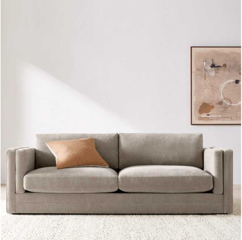 Inspired by the linear details of Art Deco,
Lakeview features a taller profile and plush
seating for comfort that everyone can love. | Crate & Barrel