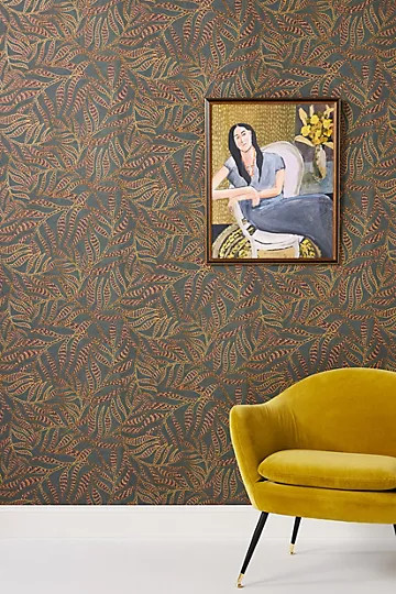 Montrose Leaves Wallpaper | Anthropologie (US)