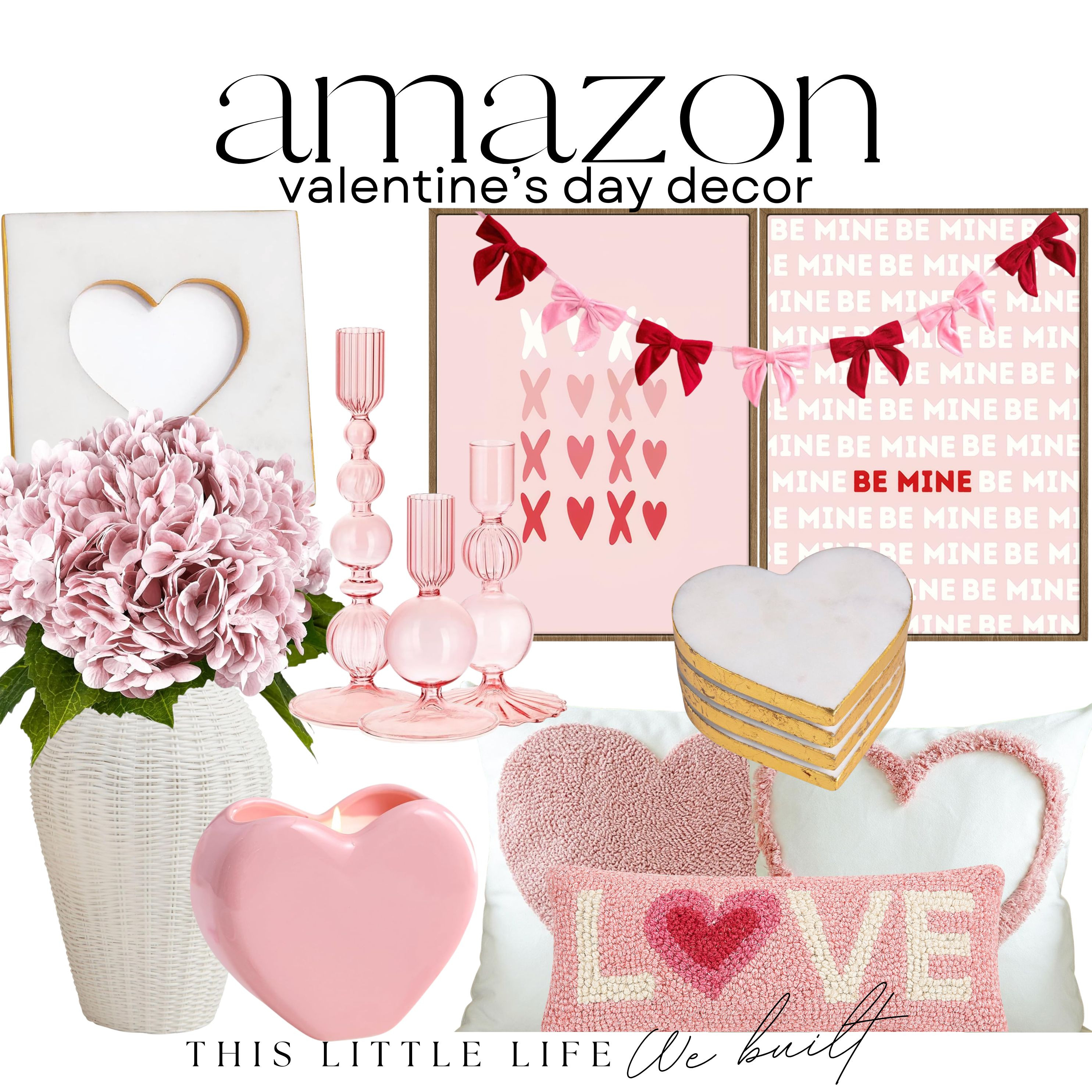 Valentine’s Day Essentials from Amazon!
Amazon Home / Heart Garlands / Romantic Table Runners / Pink & Red Throw Pillows / Floral Centerpieces / Taper Candle Holders / Scented Candles / Love-Themed Wall Art / Heart-Shaped Trays / Decorative Vases / Valentine’s Wreaths / Blush Linen Napkins / Gold Flatware / Glass Champagne Flutes / Dessert Stands / Candy Dishes / Charcuterie Boards / Cocktail Glassware / Valentine’s Day Plates & Napkins / String Lights / Place Card Holders / Mini Bud Vases / Themed Drink Stirrers / Cozy Throw Blankets / Romantic Dinnerware / Heart Confetti / Aesthetic Valentine’s Day Decor /  

 #LTKSeasonal #LTKHome
