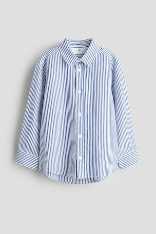 H & M - Cotton Shirt - Blue/White Striped | H&M (US + CA)