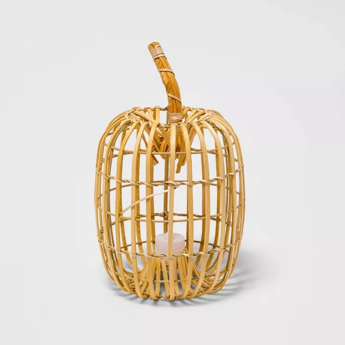 Tall Harvest Chipwood Pumpkin Lantern Decorative Sculpture - Hyde &#38; EEK! Boutique&#8482; | Target