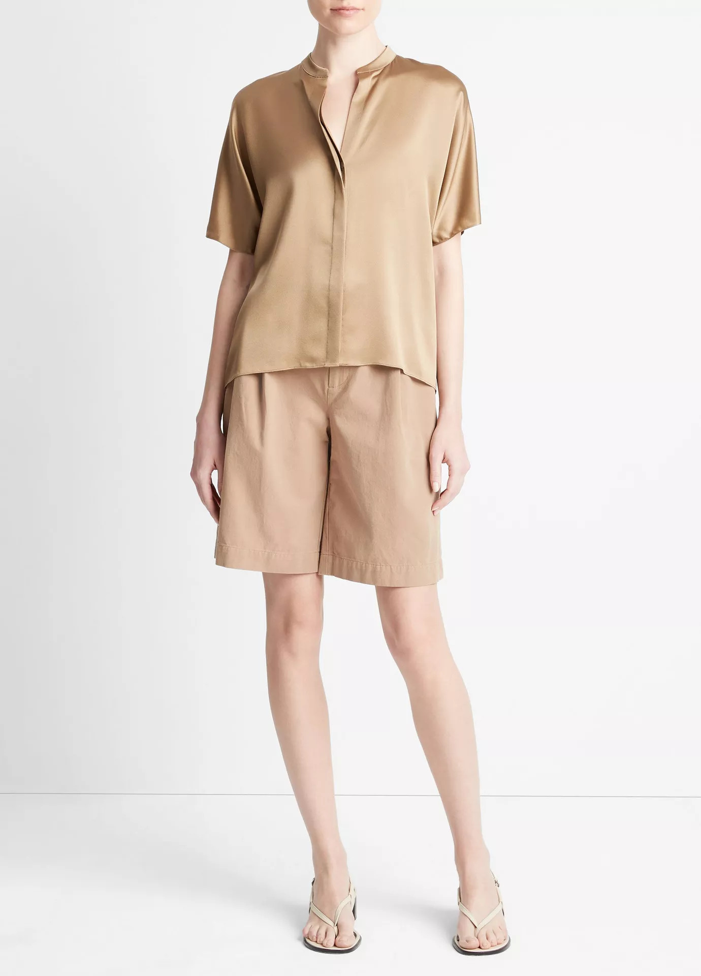 Silk Dolman Short-Sleeve Blouse | Vince LLC