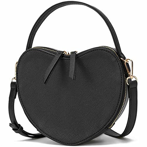 CATMICOO Small Heart Shaped Purse for Women with Removable Crossbody Strap | Amazon (US)