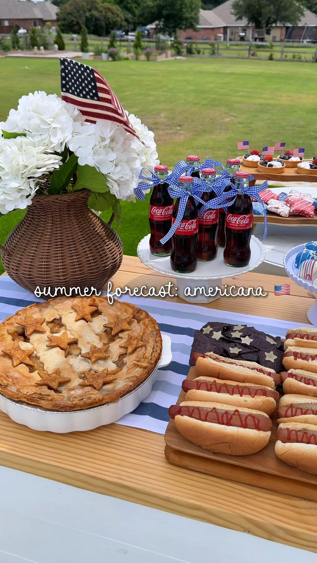 summer forecast: americana 🇺🇸❤️🤍💙

if you love backyard parties, pool days, patriotic treats, star-spangled tablescapes, and any excuse to host… you’re in the right place ✨

sharing some of my favorite red, white & blue ideas to inspire your summer hosting this year!

#LTKHome #LTKSeasonal #LTKvlog