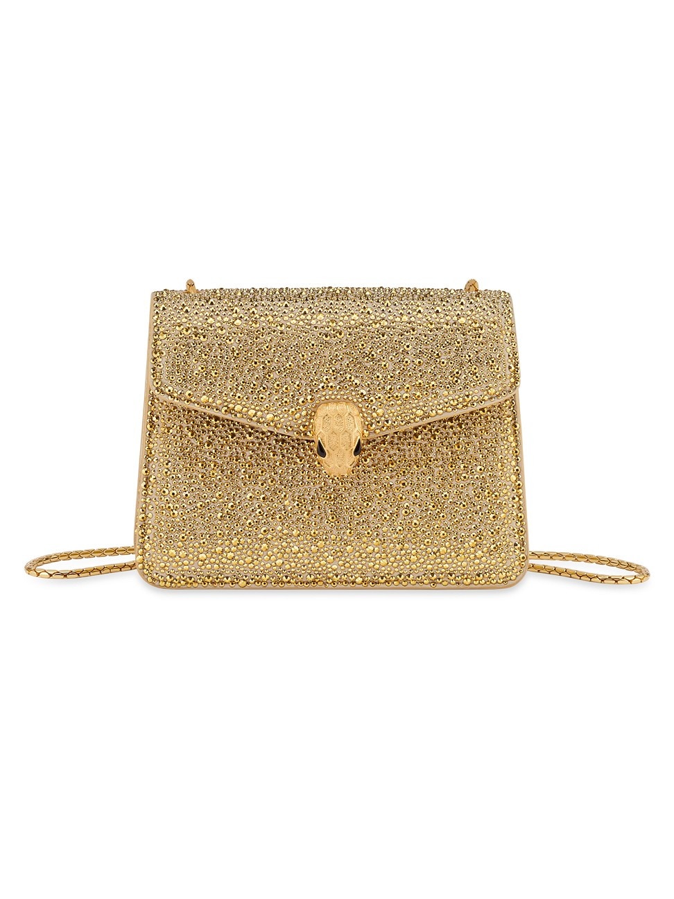 Women's Serpenti Crystal Dust Crossbody Bag - Gold - Gold | Saks Fifth Avenue