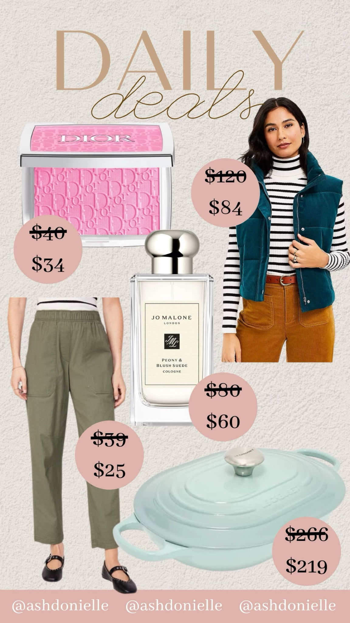 Todays daily deals!🩵💕

Le Creuset. Jo Malone. Perfume. Fall fashion. Beauty must haves. 

#LTKhome #LTKsalealert #LTKbeauty