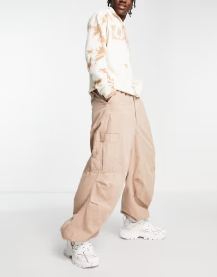Jaded London oversized cargo pants in clay | ASOS (Global)