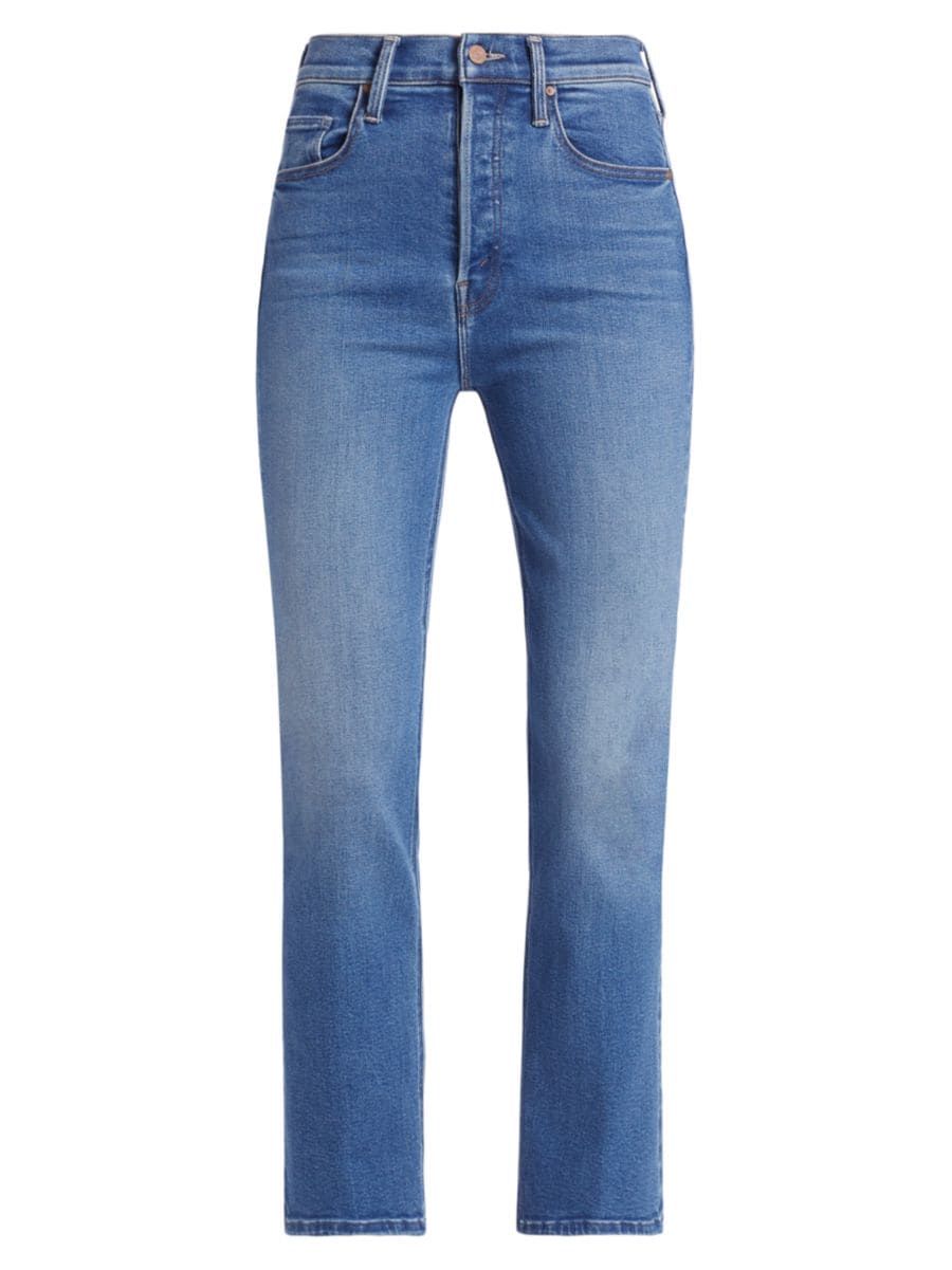Shop Mother Tripper High-Rise Straight-Leg Jeans | Saks Fifth Avenue | Saks Fifth Avenue