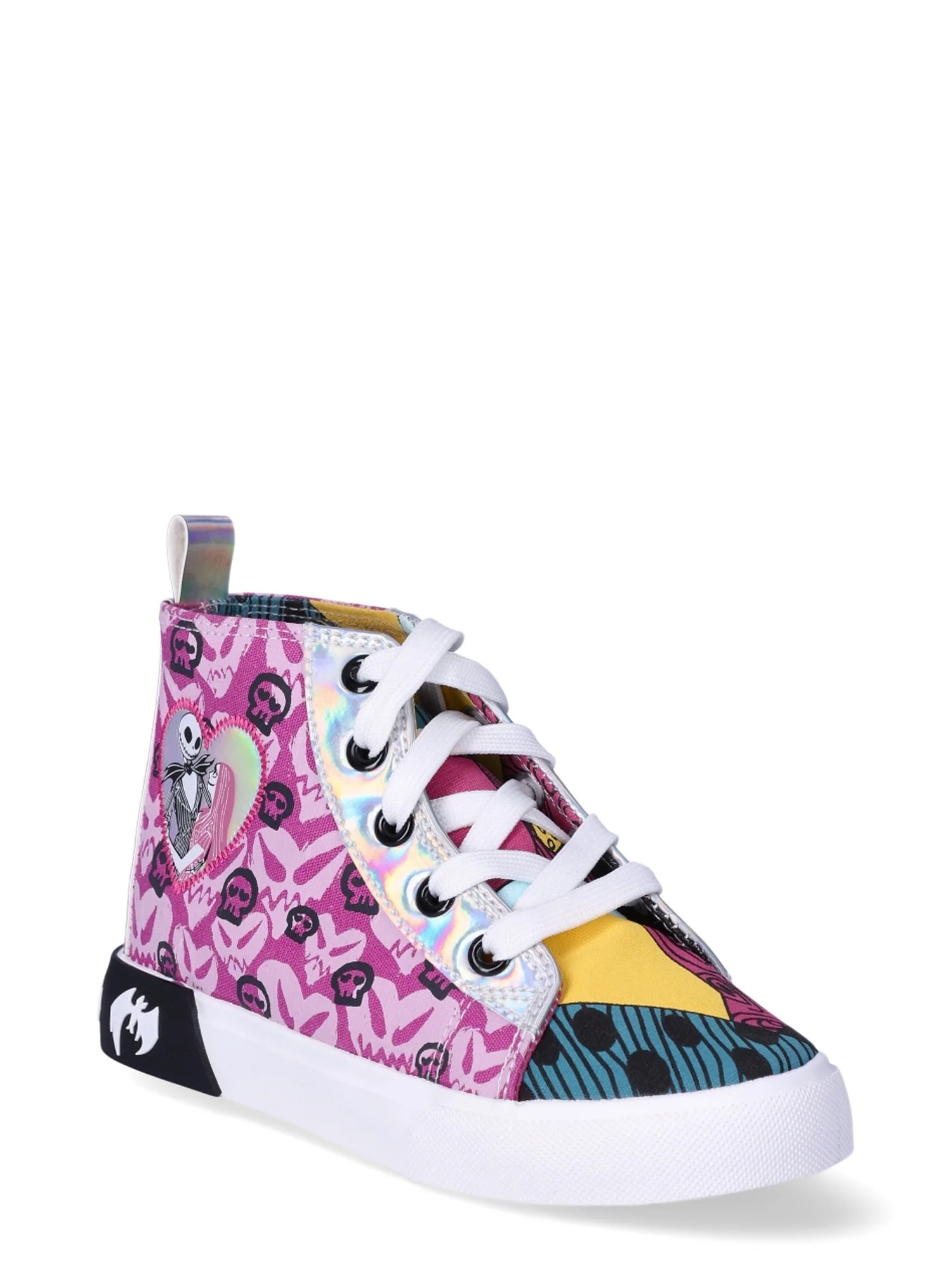 Disney Nightmare Before Christmas Little Girl & Big Girl High Top Sneakers | Walmart (US)