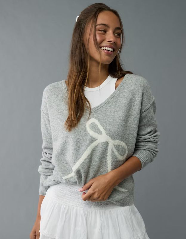 AE Whoa So Soft V-Neck Sweater | American Eagle Outfitters (US & CA)