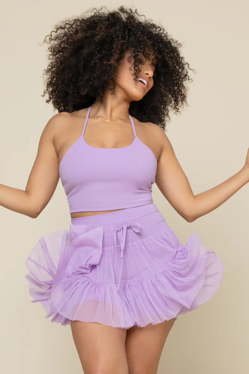 Pirouette Skort - Mystic Purple | POPFLEX