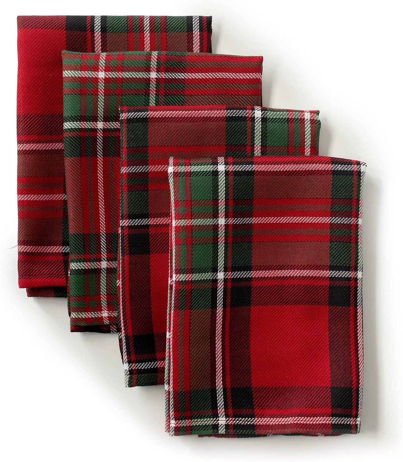 Benson Mills Holiday Plaid Yarn Dyed Fabric Cloth Napkin for Holiday, Winter, and Christmas Table... | Amazon (US)