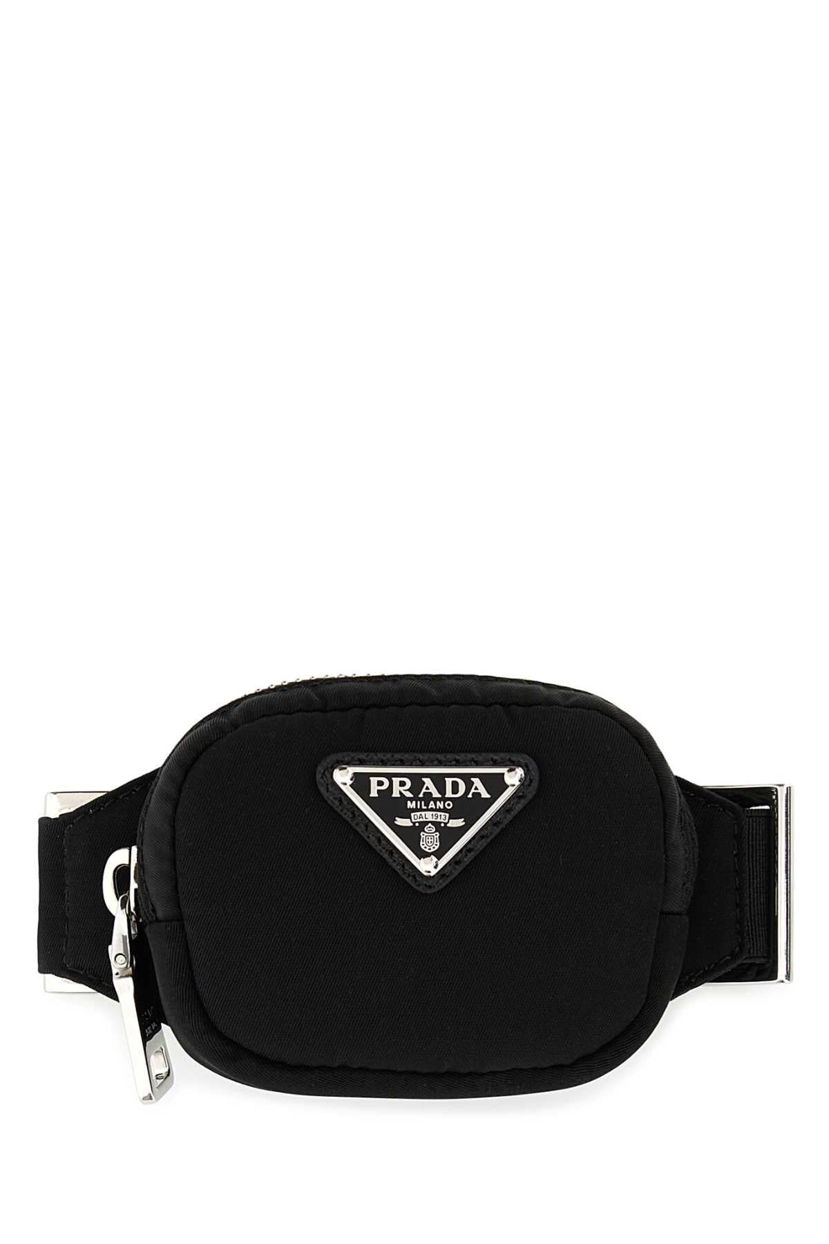 Prada Nylon Belt Bag — Black | Italist Inc.