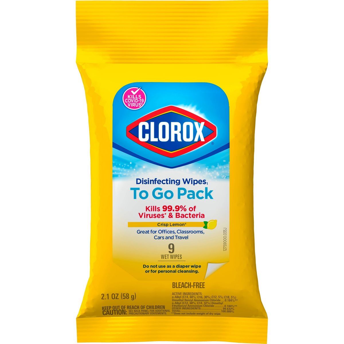 Clorox To Go Citrus Disinfecting Wipes - 9ct | Target