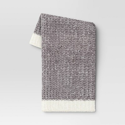 Chunky Shine Chenille Knit Throw Blanket - Threshold™ | Target