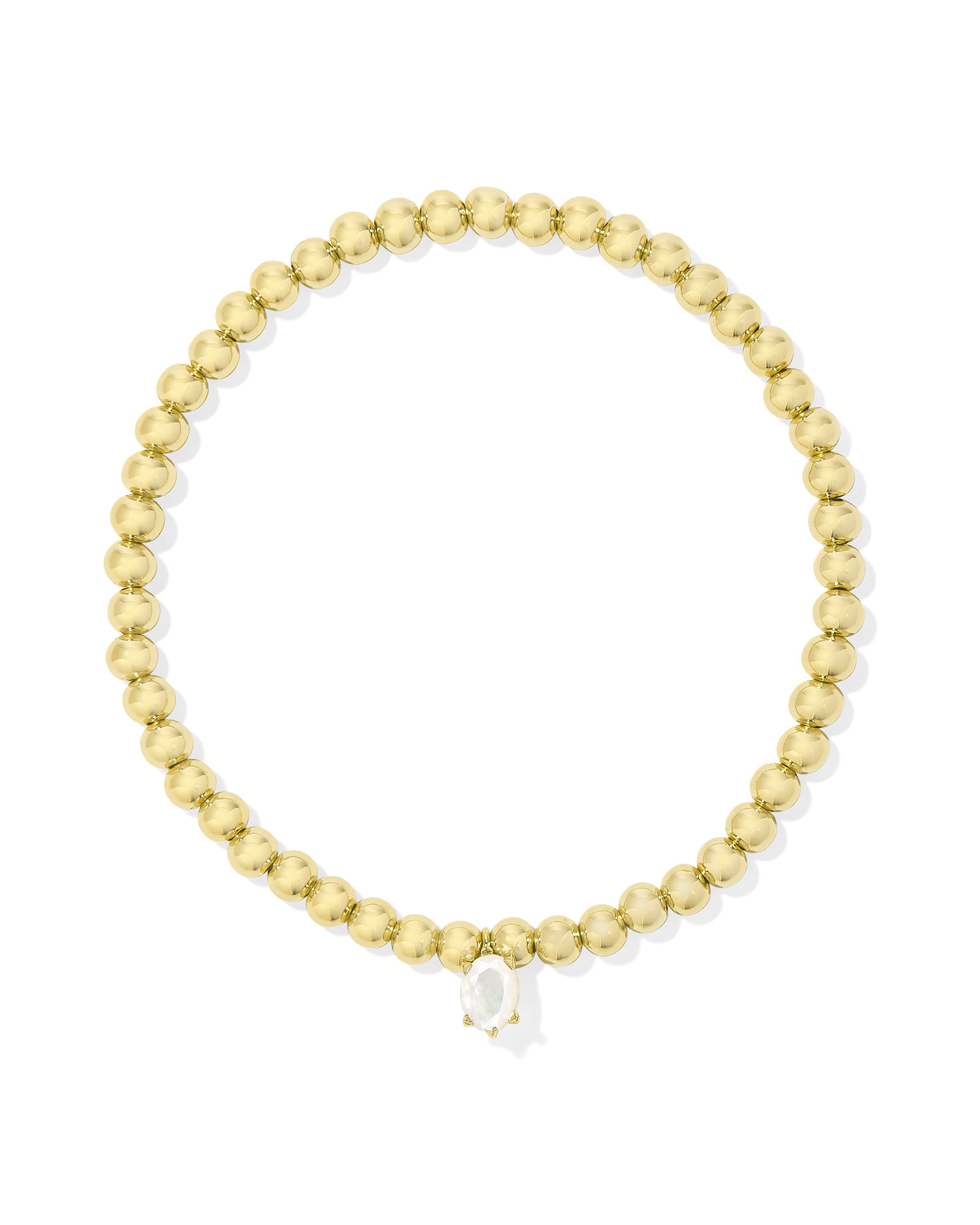 Cailin Gold Stretch Bracelet in Ivory Mother-of-Pearl | Kendra Scott