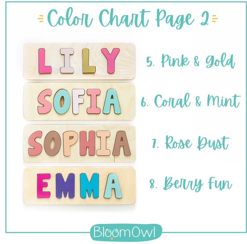 Name Puzzle for Toddlers Personalized Gift for Toddler Wood | Etsy | Etsy (US)