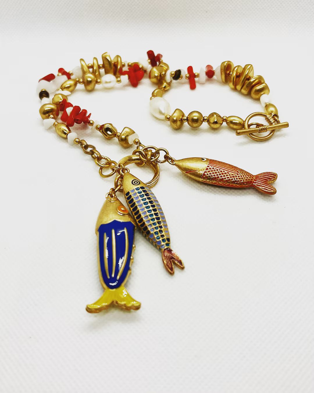 Starfish pendant beaded necklace | Etsy (US)