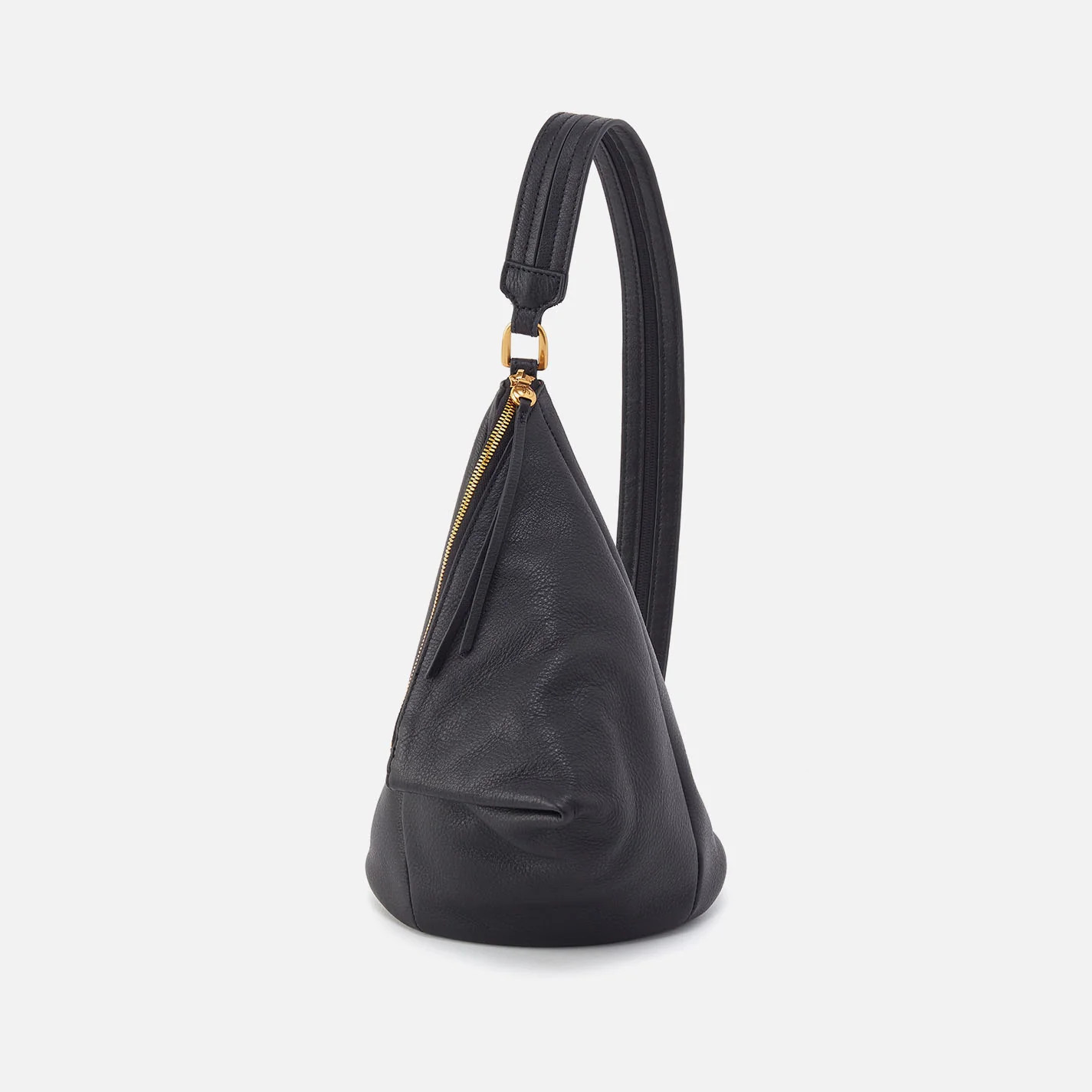 Sway Small Sling In Pebbled Leather - Black | HOBO Bags