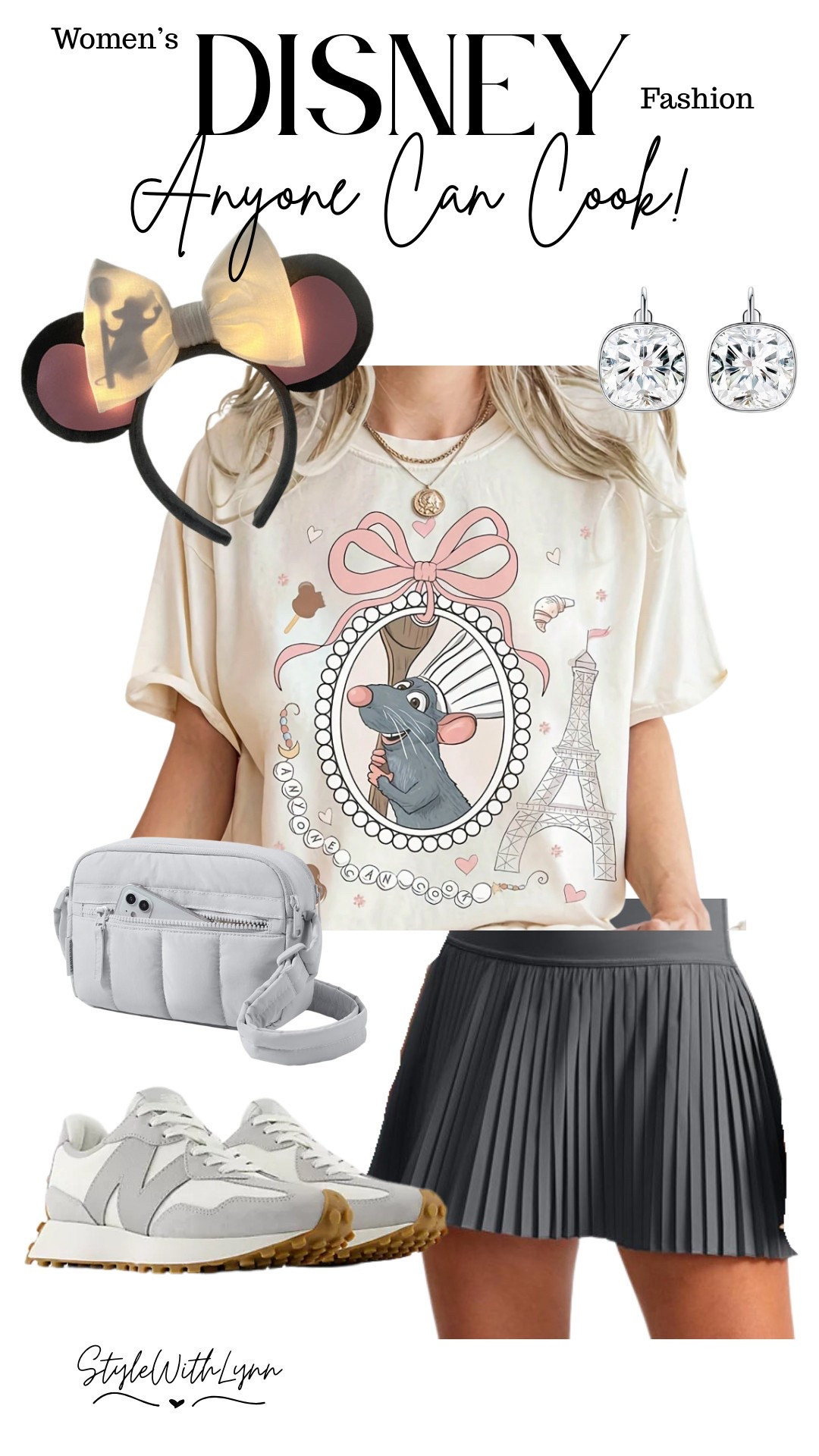 “Anyone can cook… and anyone can look cute at Disney!” 🍴🐭 This Ratatouille-inspired outfit is the perfect park day comfort. From the adorable Remy tee to the pleated skort and New Balance sneakers, this look is all about magic and practicality. 

🖤 Shop the full look and accessories right here on LTK so you’re ready to stroll EPCOT’s France pavilion in style! 

#DisneyOutfits #DisneyStyle #LTKDisney #ParkDayLooks #DisneyFashion #RatatouilleInspo

EPCOT Food and Wine Festival
Disney World

#LTKootd #LTKmomlife #LTKTravel