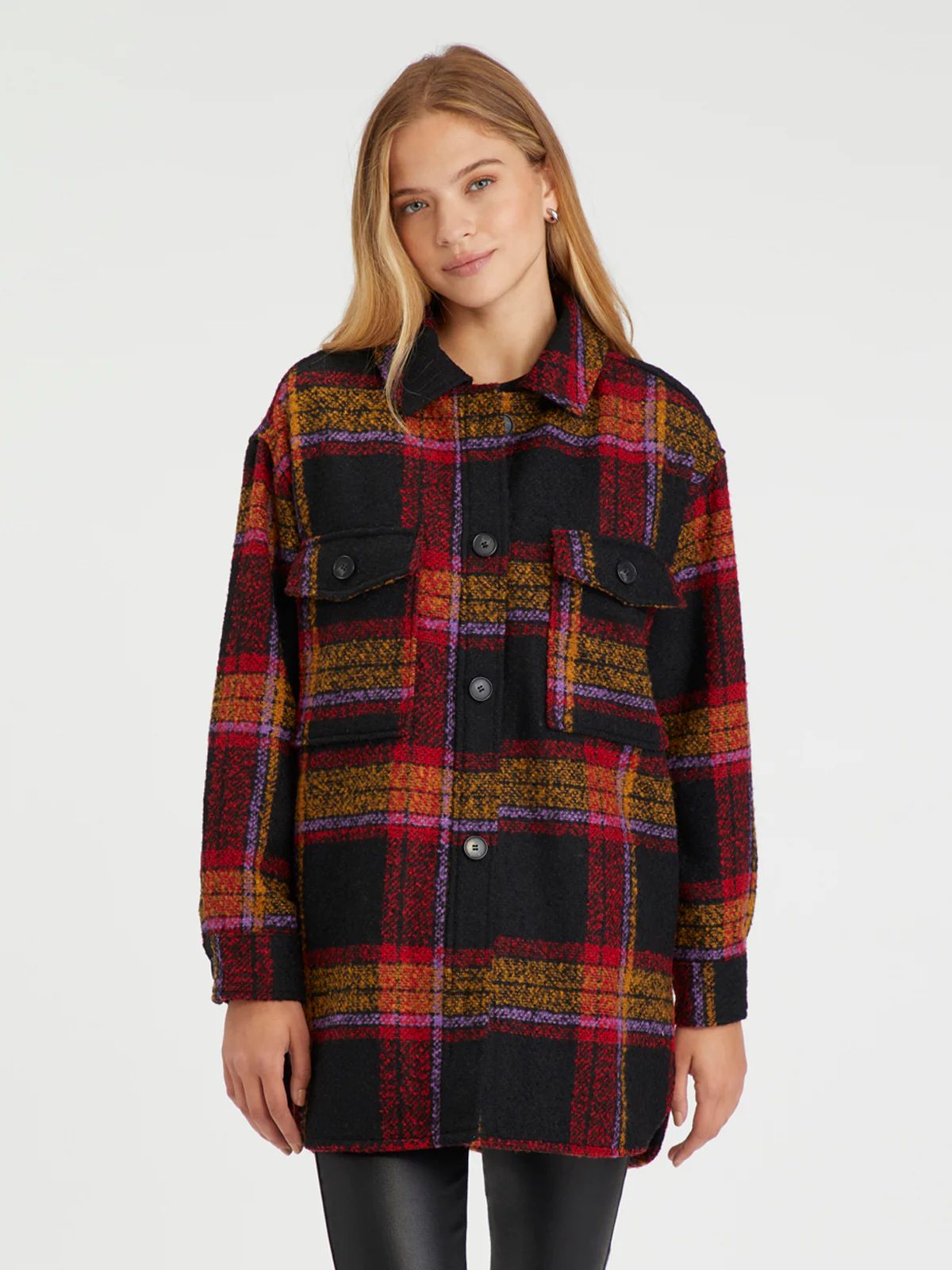 Midi Shacket Carson Plaid | Sanctuary Clothing