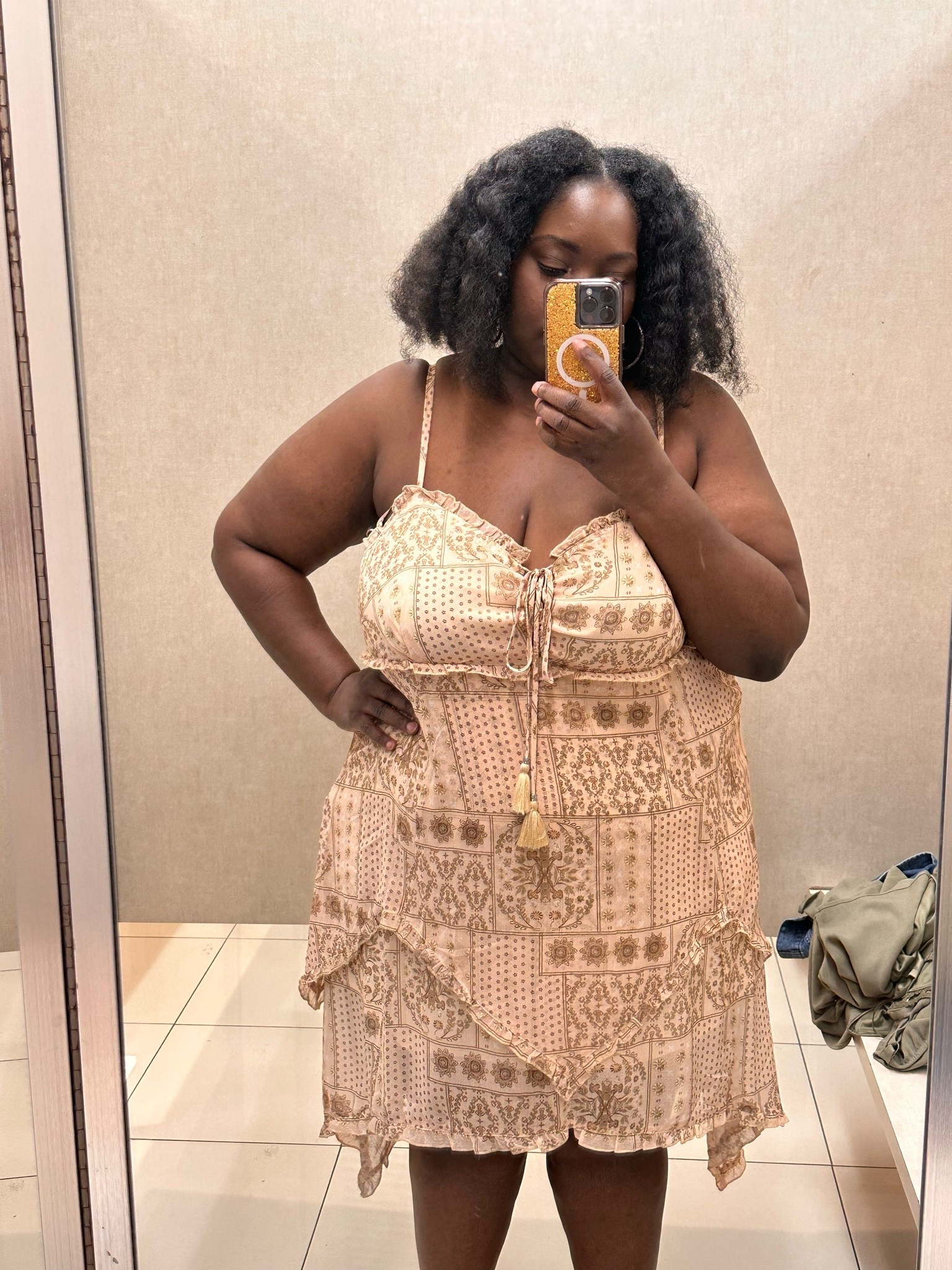 Plus size cami dress for spring

#LTKPlusSize #LTKMidsize #LTKOver40